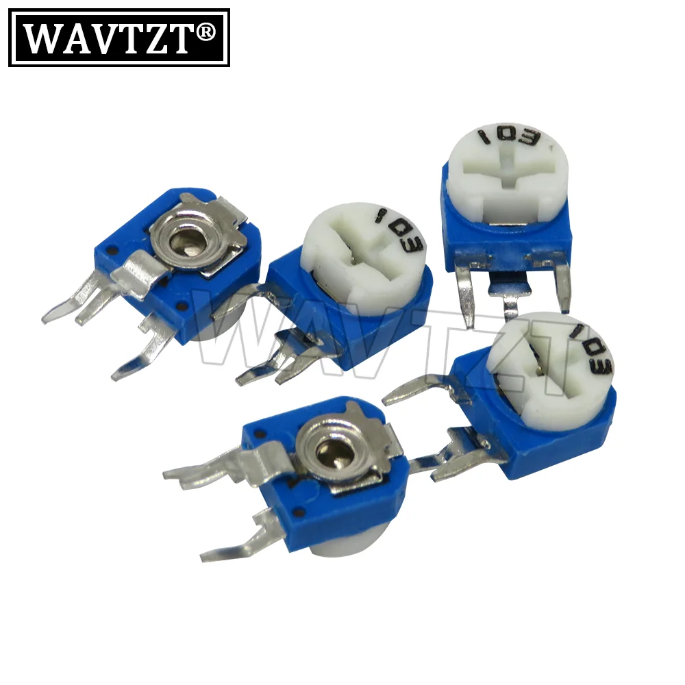 

20PCS 100% New RM063 Trimmer Potentiometer Adjustable Resistor 1K 5K 10K 20K 50K 100K 200K 500K 1M 500R RM-063 Variable Resistor