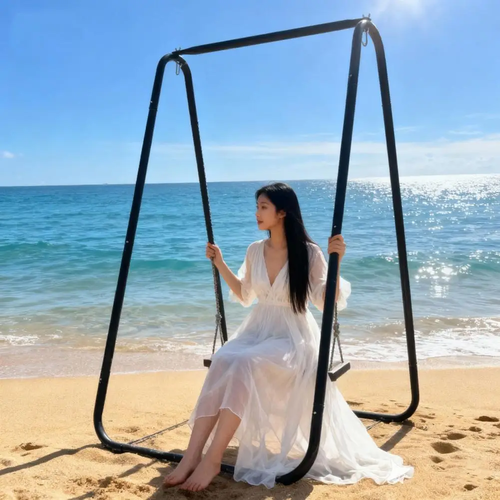 A Shaped Hammock Chair Stand with Strong Support