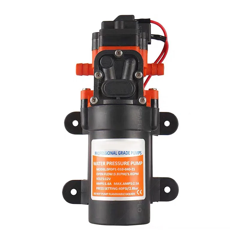 RV water pump 12/24V 40PSI trailer trailer DC diaphragm pump booster pump yacht water supply self-priming pump water pump