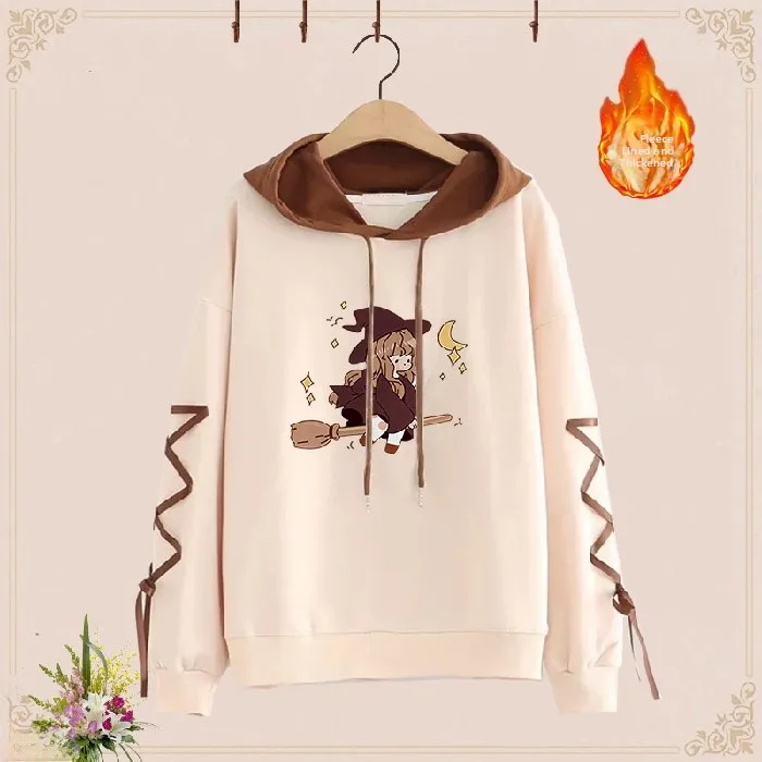 

Утепленная флисовая толстовка для женщин: милый стиль, теплая, с узлом, универсальная, осенне-зимняя новинка, повседневный комфортный топ