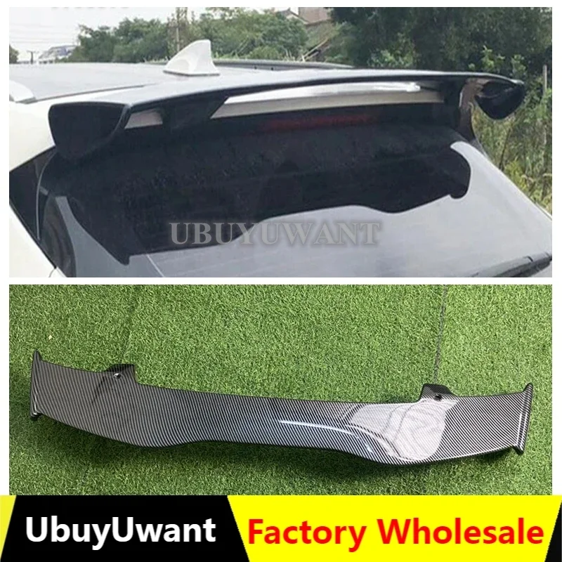 Rear Roof Wing Spoiler For Renault 4 MK4 rs ABS Glossy / Carbon Color Body Kit Accessories clio 4 sport tourer Spoiler 2013-2021