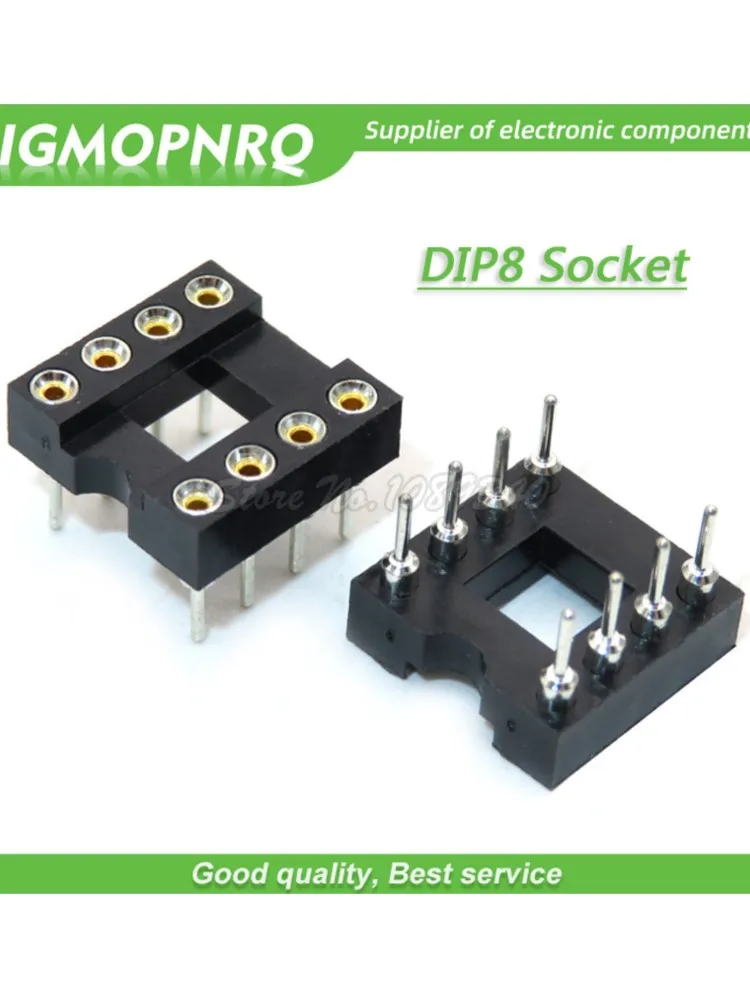 20 teile/los DIP-8 Runde IC BUCHSE 8 PIN 8PIN 8P Runde Loch DIP IC Sockel Adapter Solder Typ neue Original Kostenloser Versand