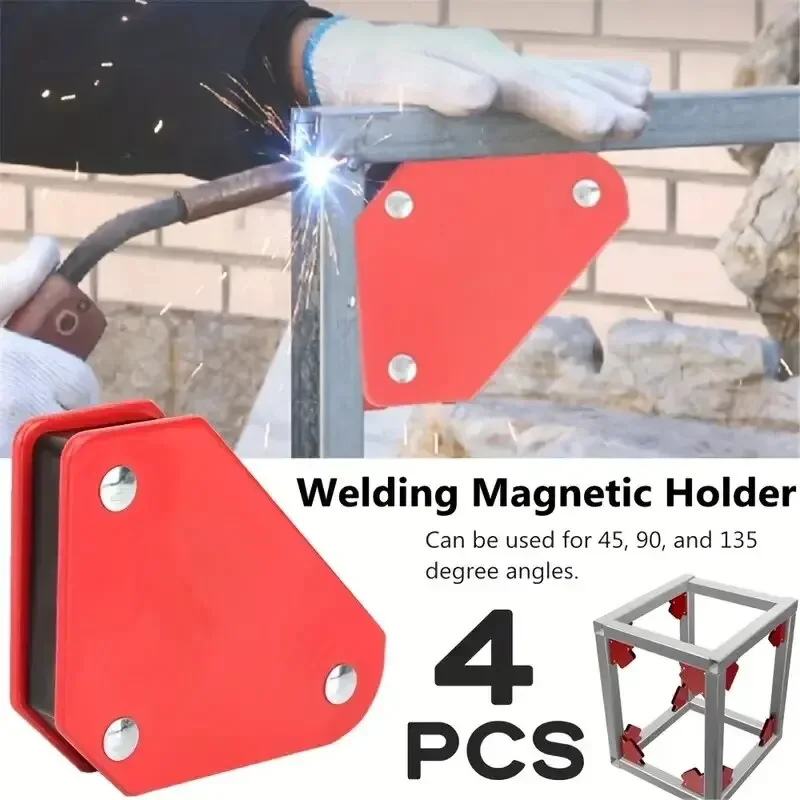 

New 4pcs Welding Magnet Magnetic Holder 45/90/135 Degrees 9LB Arrow Clamp Magnetic Clamp For Welding Positioner Locator Tools