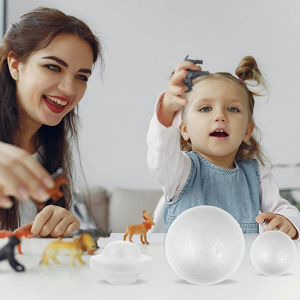 

5Sets Solar System Foam Balls Blank DIY Craft Painting Kit Kids Creative Party Decor Solar System Model Foam Balls