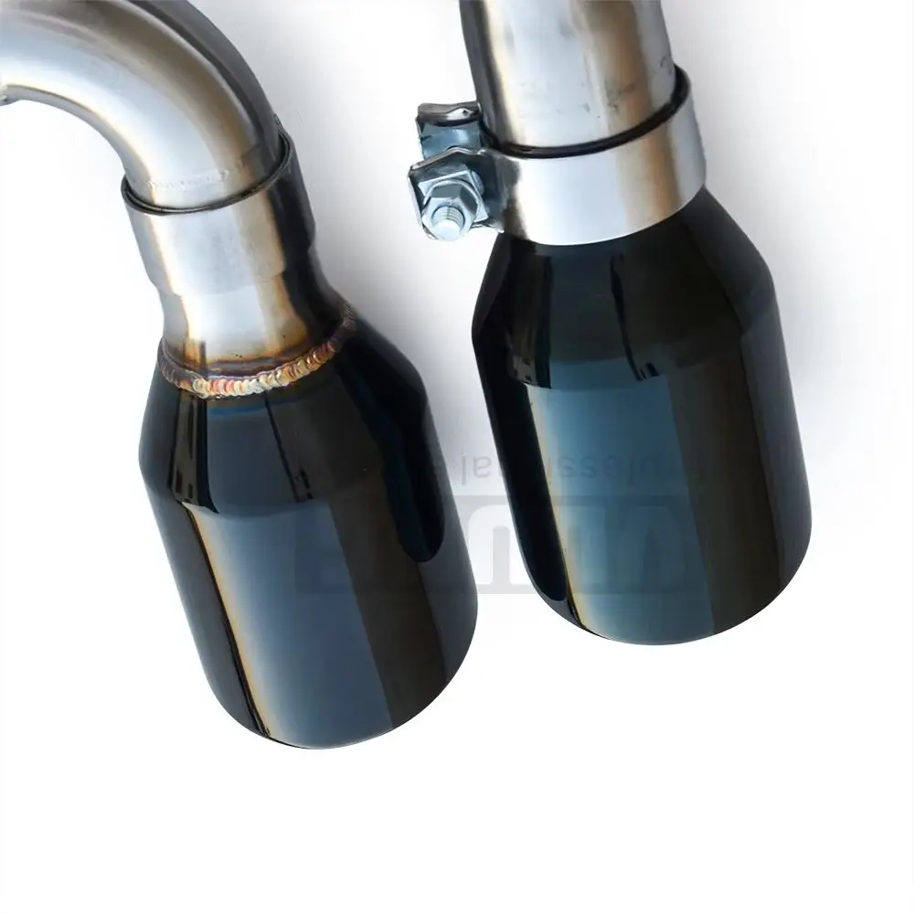 Racing Exhaust System for Porsche Cayenne 3.0T (E3 9YA) 2017-2023, stainless steel mid-to-rear section valve exhaust muffler.