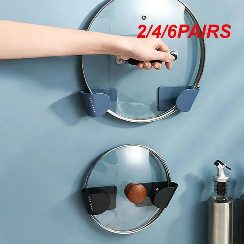 2/4/6PAIRS Multifunction Tidy Safety Kitchen No Punching Storage Rack Portable Household Pot Cover Convenient Practical Simple