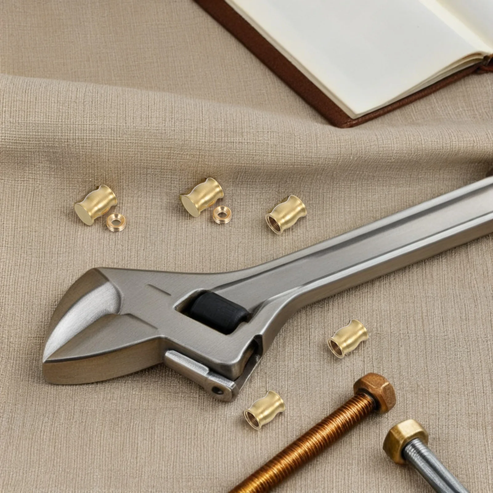 

8Pcs Brass Tray Feet Solid Cutting Board Legs Stable Support Polished Riser Pads for Wooden Display Trays Kitchen Jewelry Boxes