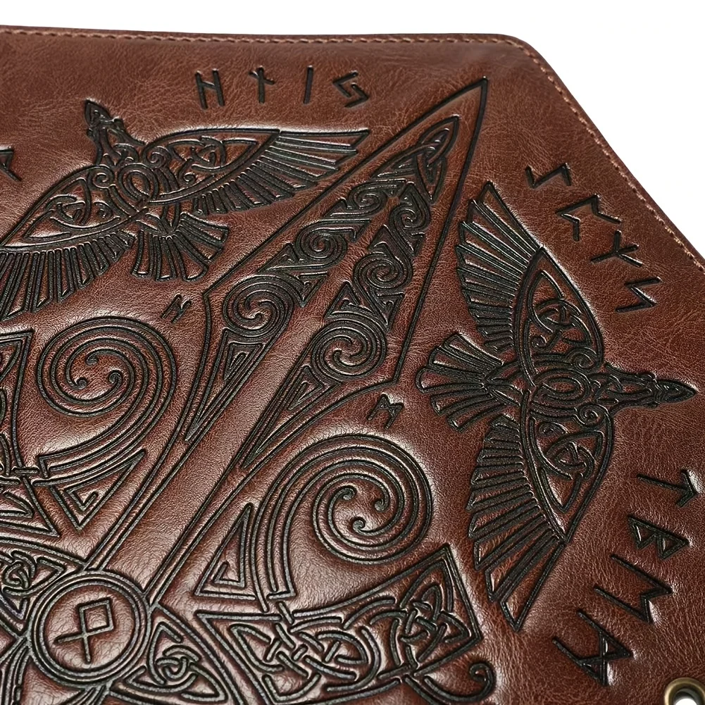 2er-Pack Kunstleder-Armbänder, Wikinger-Mittelalter-Armschützer, Armbänder, Renaissance-Kostümzubehör für Halloween, LARP, Cosplay – Detail 7