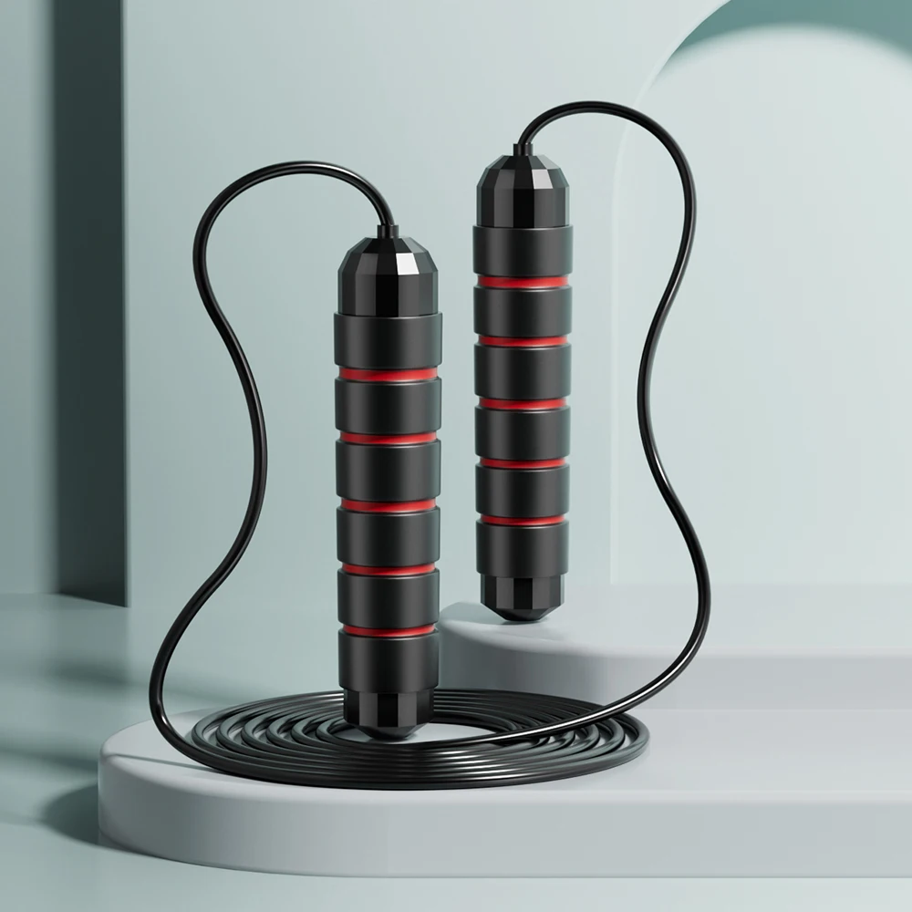 

High Quality Durable Weighted Jump Rope Speed Rope Skipping Equipment with Plastic Steel Wire Handle for Fitness Gym Use