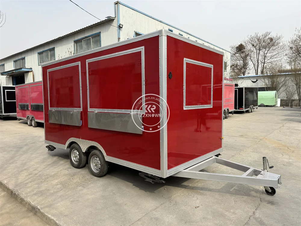 2025 China Concession Retro helado carrito de pavo freidora móvil camión de comida remolque a la venta EE. UU.