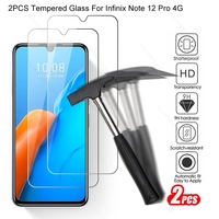 Note12pro Glass 2PCS Protective Glass For Infinix Note 12 Pro 4G 9H Premium Screen Protector Explosion-proof HD Film Not 12pro