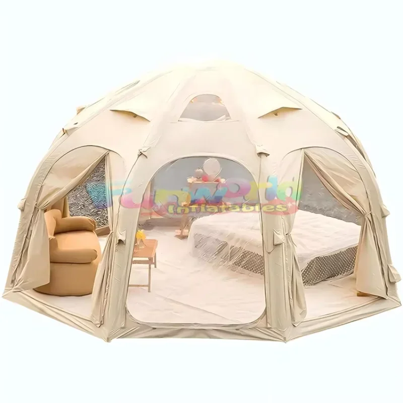 

JW4 Season Waterproof Automatic Dome Tent Round Inflatable air Glamping Equipment for Family Outdoor Camping air