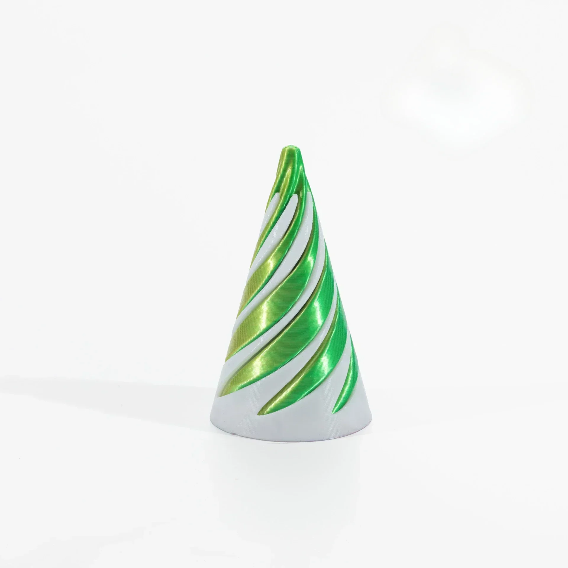 3D-geprinte spiraalkegelornament Fidgetspeelgoed Decompressie Draaiend Driedimensionale structuur Vingertop Dubbele kleur Stressverlichting