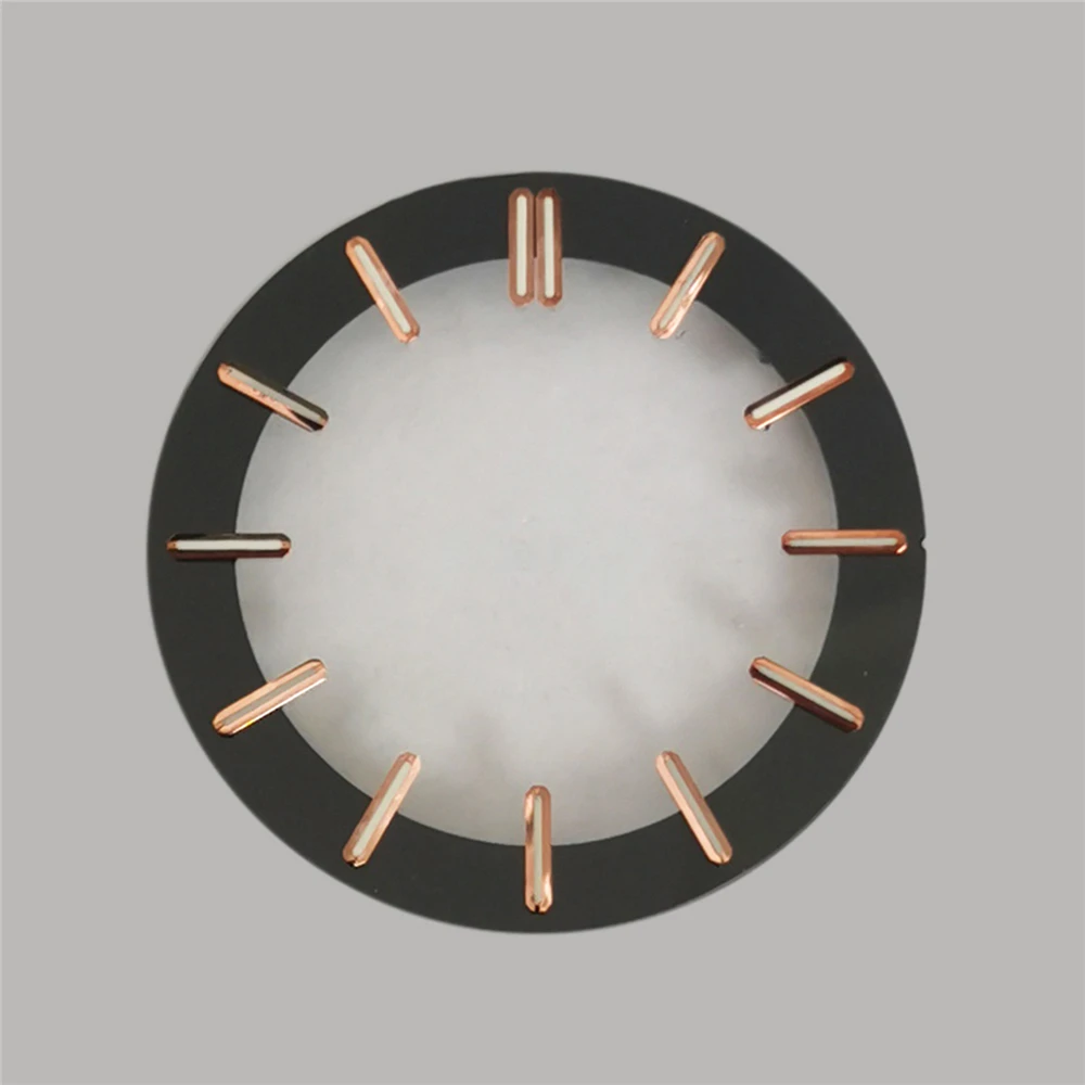 

Зеленый светящийся циферблат 31,8 мм для механизма NH70, круглые циферблаты, модифицированные аксессуары для часов