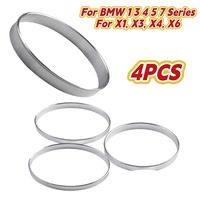 4pcs OD 74.1mm To ID 72.6mm Car Tire Centering Hub Centric Rings Wheel Bore Center For BMW 1 / 3 / 4 / 5 / 7 Series
