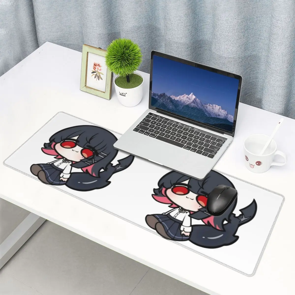 Large Mouse Pad Anime Zenless Zone Zero Chibi Ellen Joe Gamer PC Laptop Mats Keyboard Carpet Computer Gaming Desk Mat