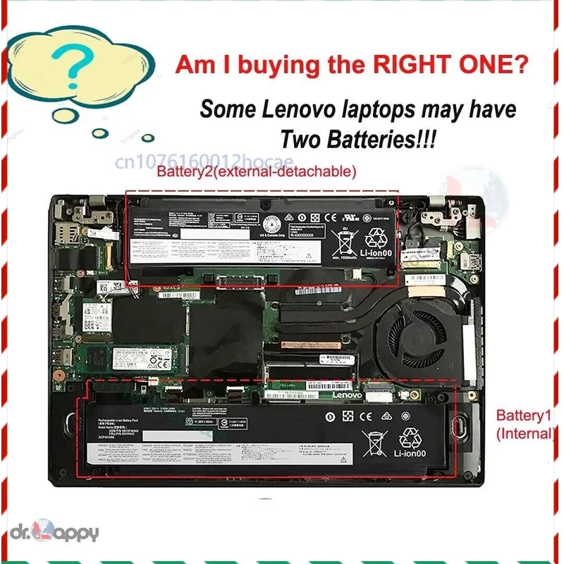 بطارية جديدة مكونة من 9 خلايا 77+ 90Wh لـThinkPad P50 P51 P52 00NY491 11.4V شحن سريع