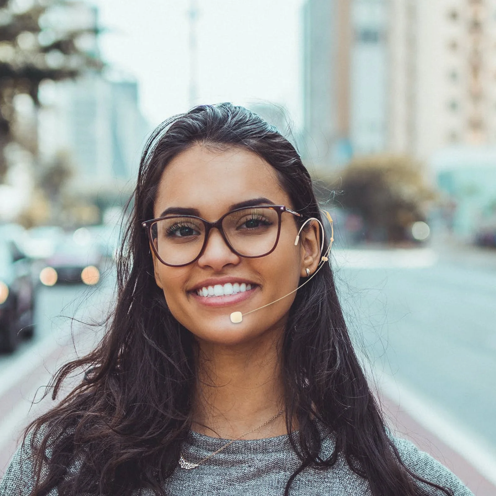 

Head-Mounted Mic 3 Pin Directional Flexible Earhook Microphone for Performers Speaker Vocal Amplifier Loudspeaker Headset