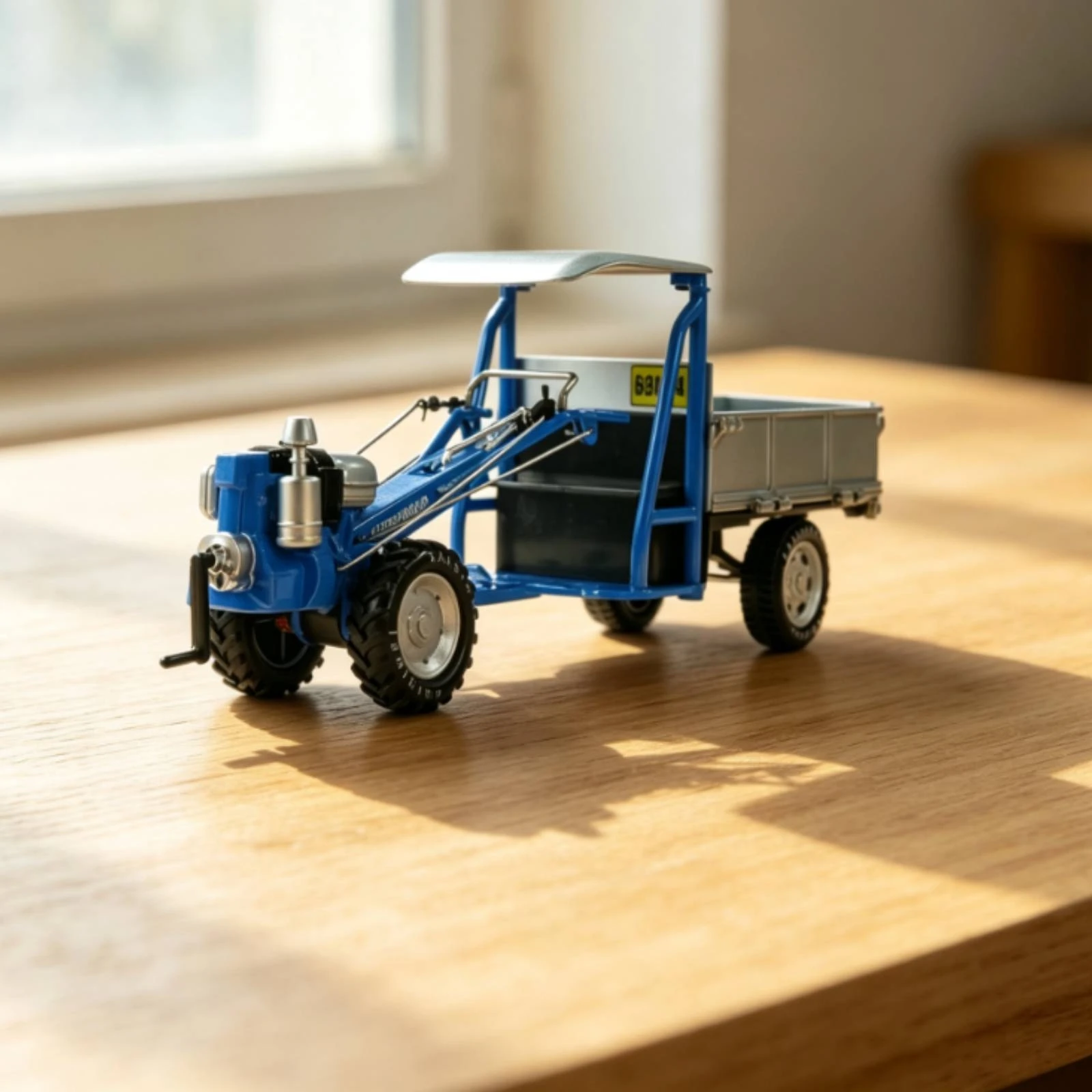 Tractor with Trailer Collectible Toy Tractor Farm Vehicle Set Movable Die-Cast Vehicle Set Rolling Wheel for Children