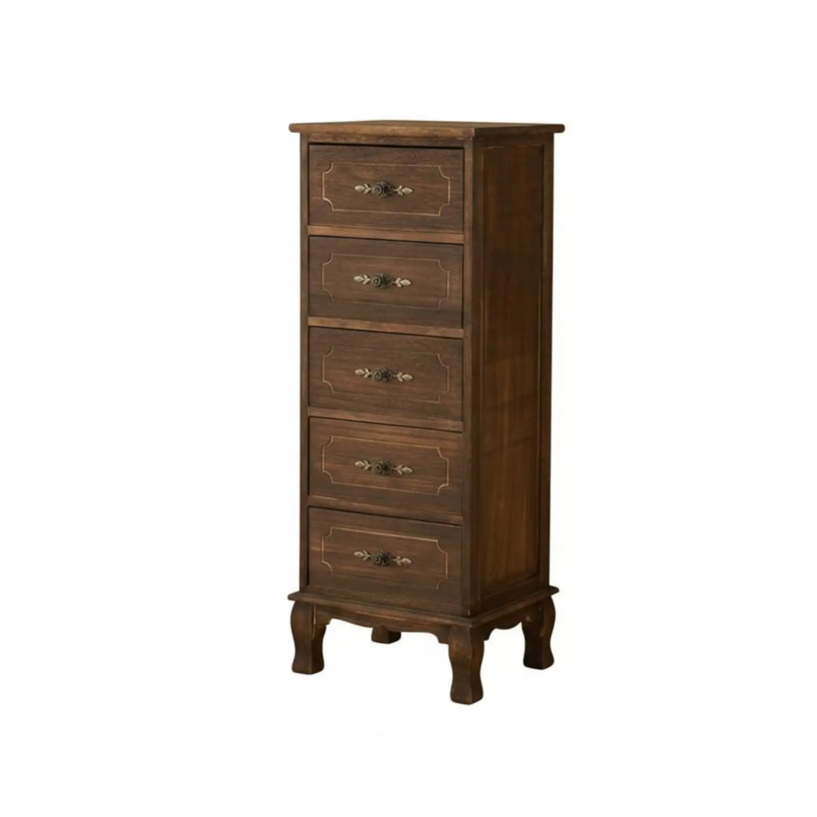 

Винтажный комод с 6 ящиками в средиземноморском стиле, прочная конструкция для домашнего декора