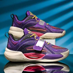 Zapatillas de baloncesto de alta calidad para hombre y mujer, zapatos de entrenamiento deportivos antideslizantes de goma para exteriores, diseño de marca