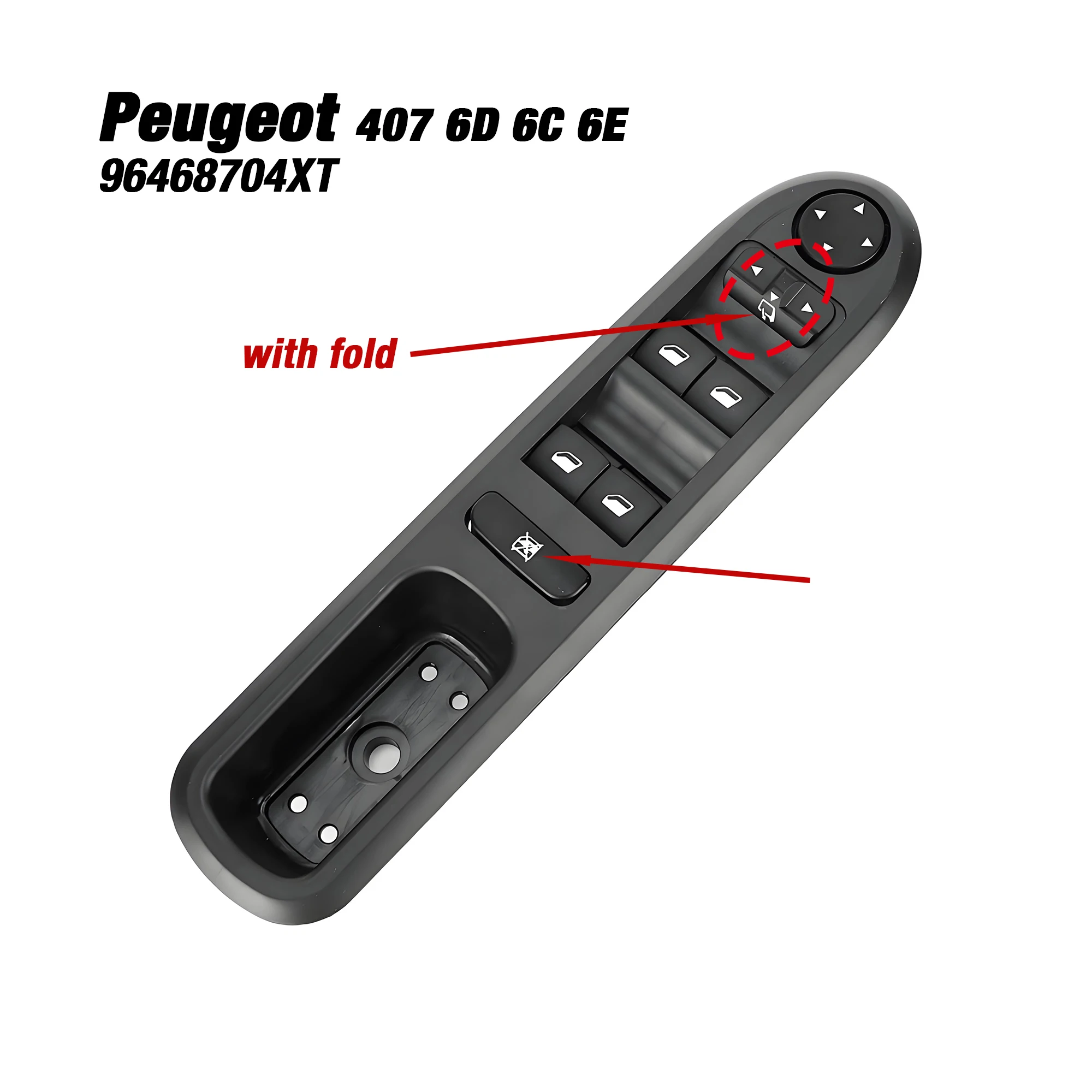 

96468704XT для Peugeot 407 6C 6D 6E 2004-2014, электрический переключатель управления стеклоподъемником, кнопка управления, панель 6554ER