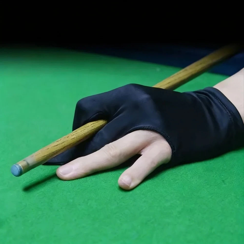 Adjustable Open Finger Pool Glove Breathable Polyester Billiard Glove for Billiard Players, Snooker Pool Table Accessories