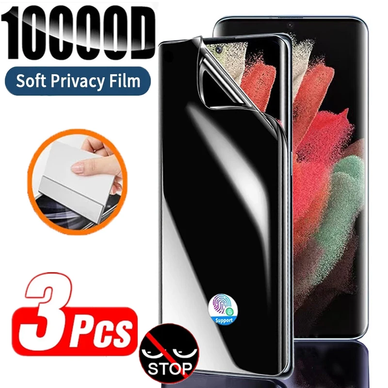 

1-3Pcs Anti-Spy Hydrogel Film For Samsung S21 S20 FE Note 20 Ultra Privacy Screen Protectors For Samsung S10 S23 S24 S22 Plus