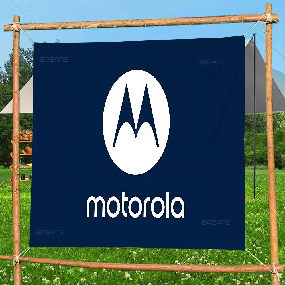 M-MotorolaS Banner INS Style Outdoor Party Decoration Atmosphere Flag