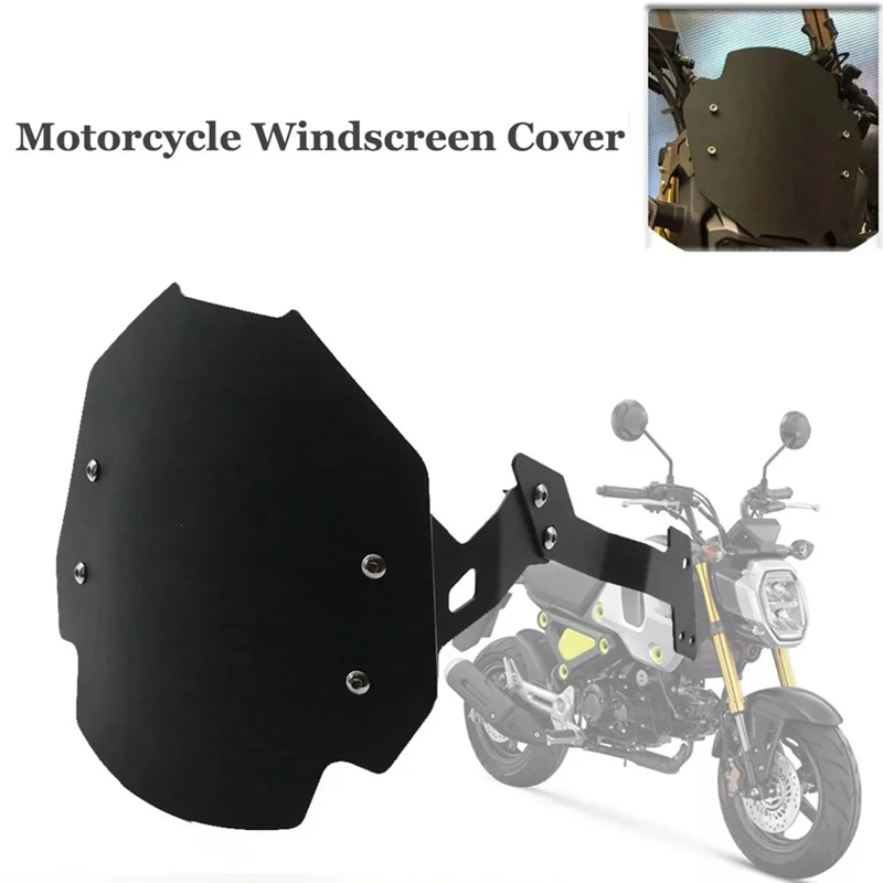 Motorcycle Windscreen Windshield Screen Shield Wind Deflector Guard Cover For HONDA Grom MSX125 SF MSX 125 SF 125SF Parts