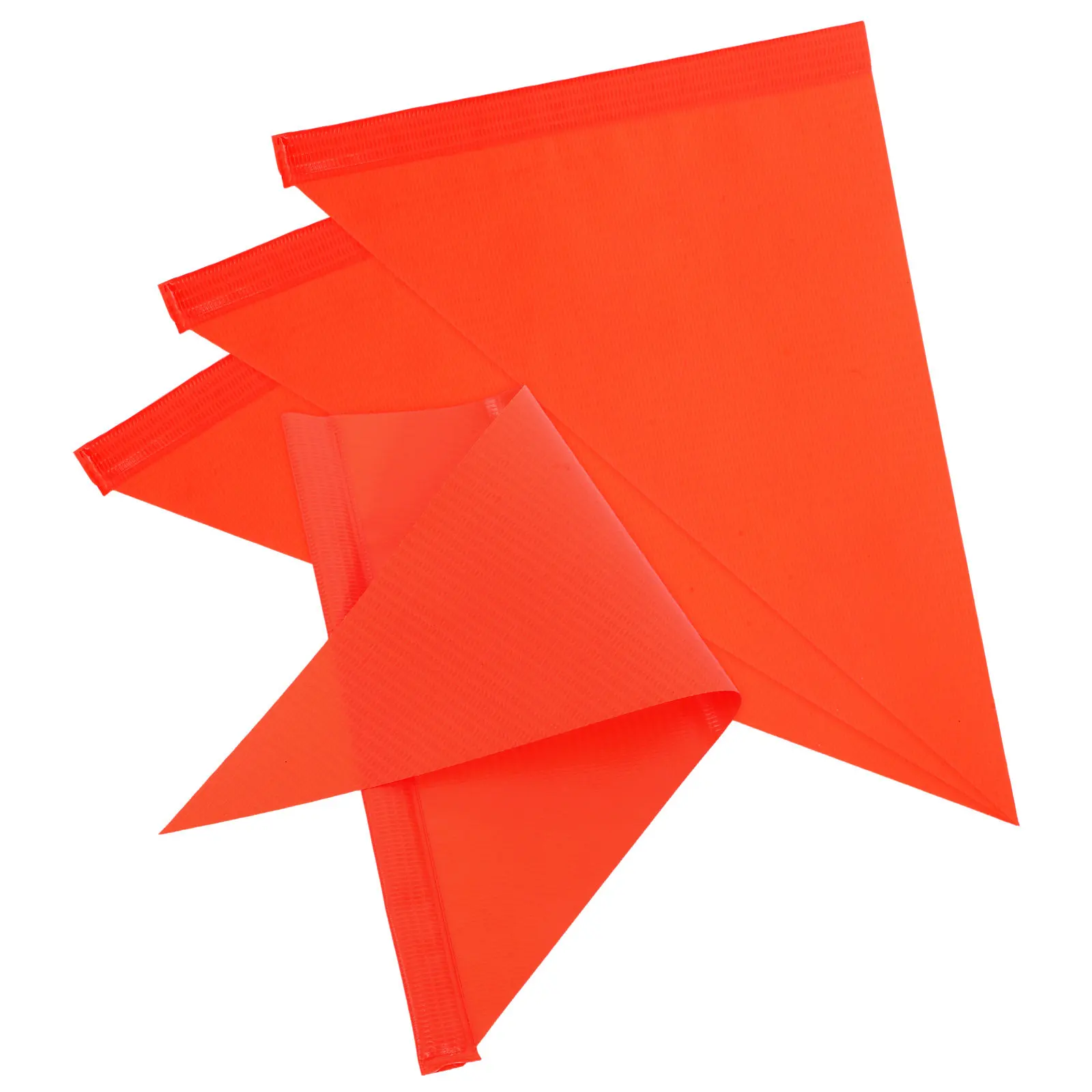 4Pcs Bicycle Safety Flags Replacement Triangle High Visibility Trailer Scooter Warning Pennant Cycling Flag