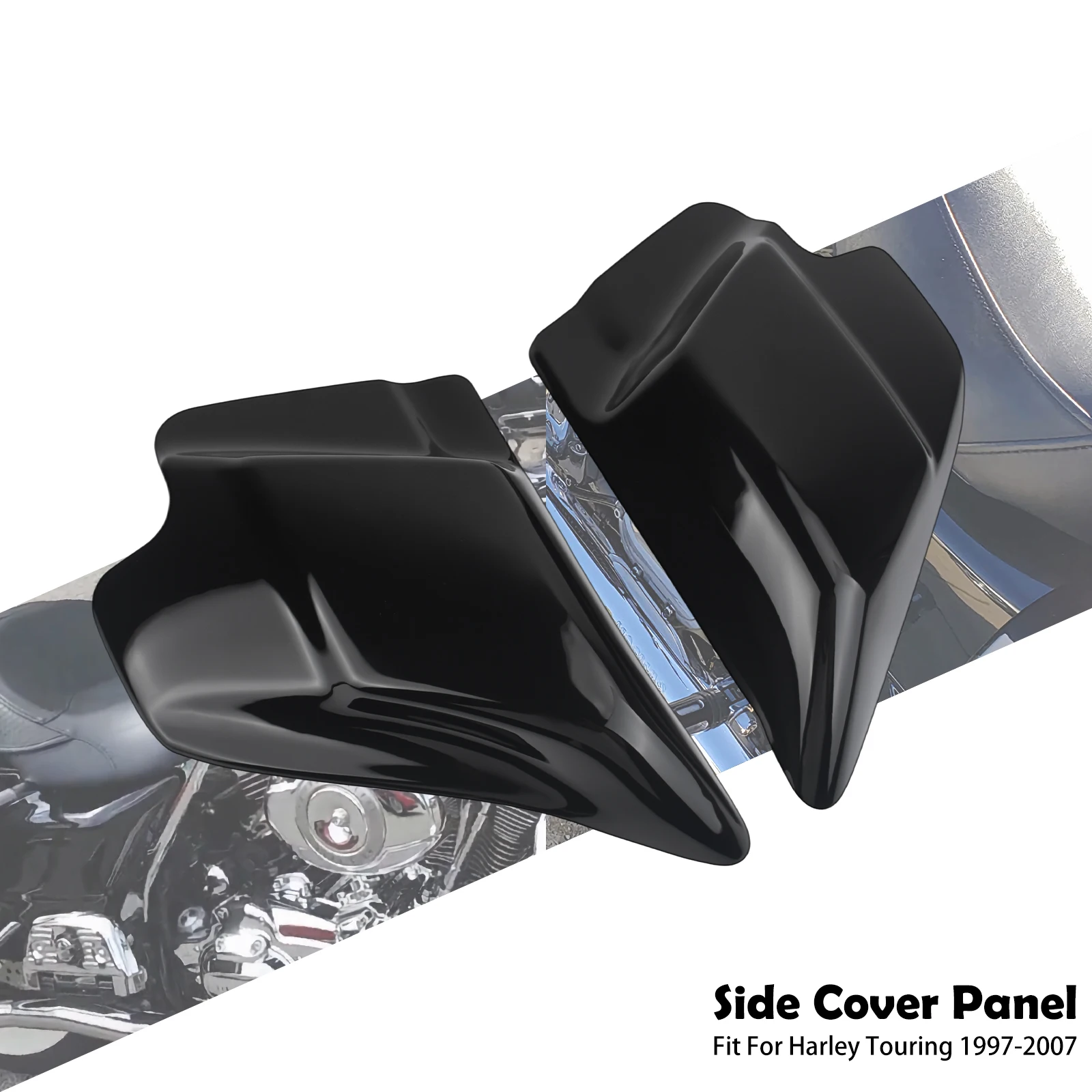 Motorfiets Links Rechts Kuip Protector Panel Batterij Side Cover Voor Harley Touring Road King Electra Street Glide FLH 1997-2007 - afbeelding 1