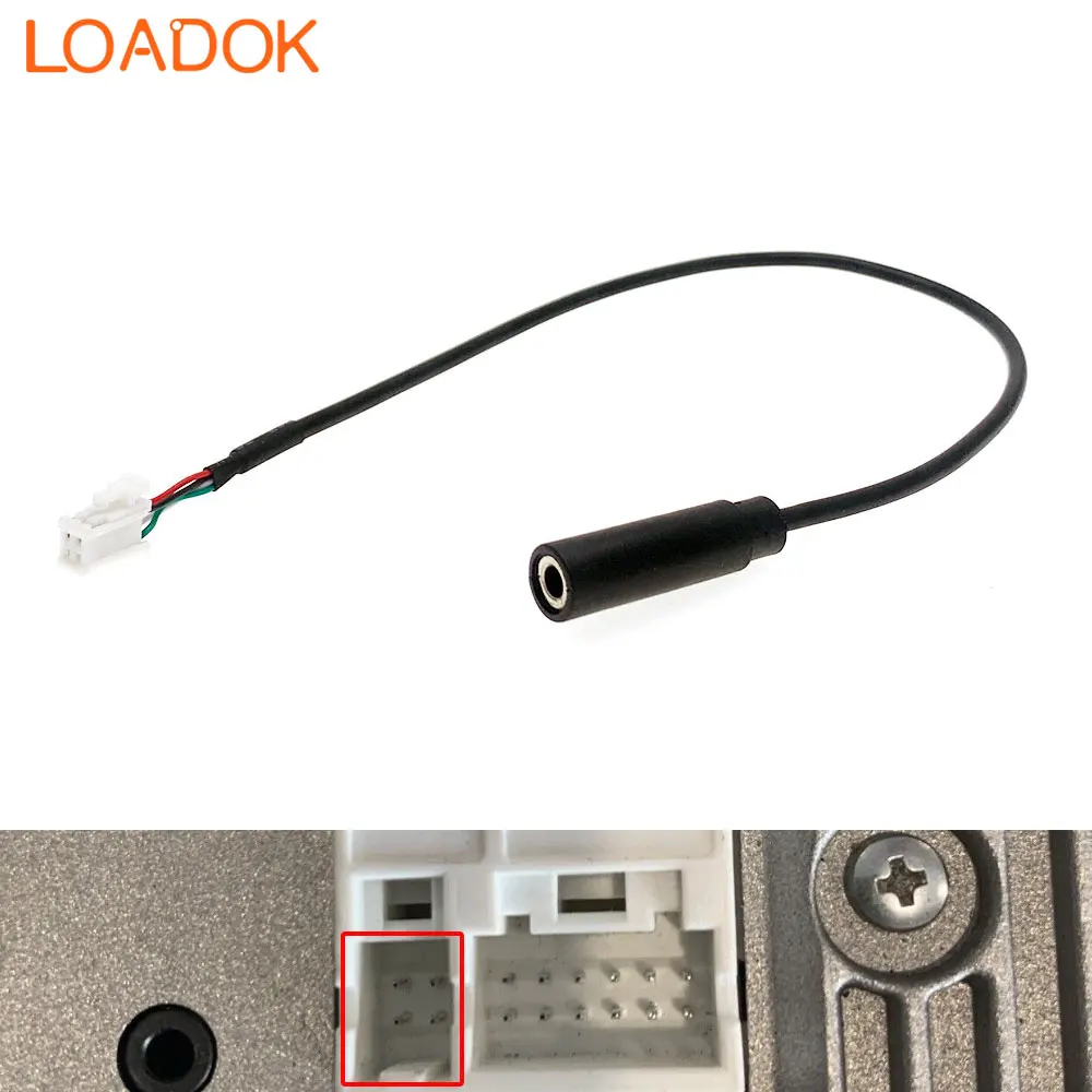 4 Pin Car Radio 3.5mm AUX IN Harness Adapter Cable For Kenwood Pioneer DMH-160BT 1700NEX D1770NEX  W2700NEX  W2770NEX DMH Series