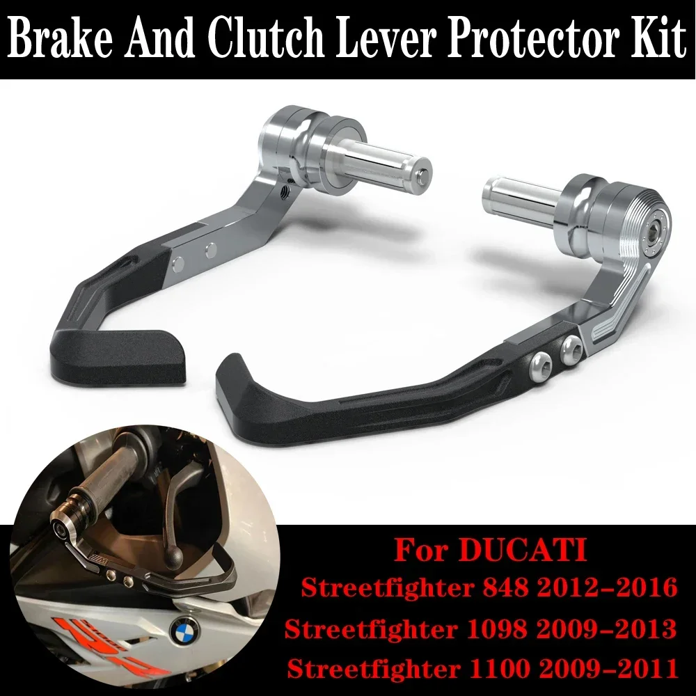 

For Ducati Streetfighter 848 1098 1100 2009-2016 Brake and Clutch Lever Protector Kit