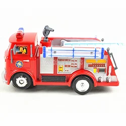 New FIREMAN SAM Anime Toy Truck Fire Truck Car Kids Toys with Music LED Light Boy Toy Educational Electronic Toys Color Box