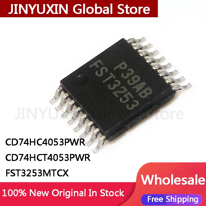 10Pcs New FST3253MTCX FST3253 CD74HC4053PWR CD74HC4053 CD74HCT4053PWR CD74HCT4053 TSOP-16 Multiplex Switch IC Stock Wholesale