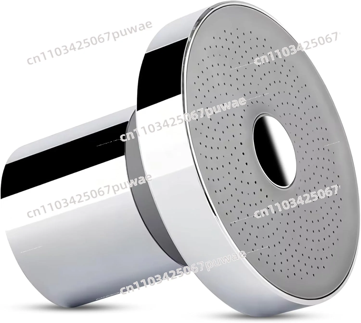 ABS Plated 4 Inch Round Shower Head 20 Level Boost Filter Integrated High Pressure Bath Sprayer