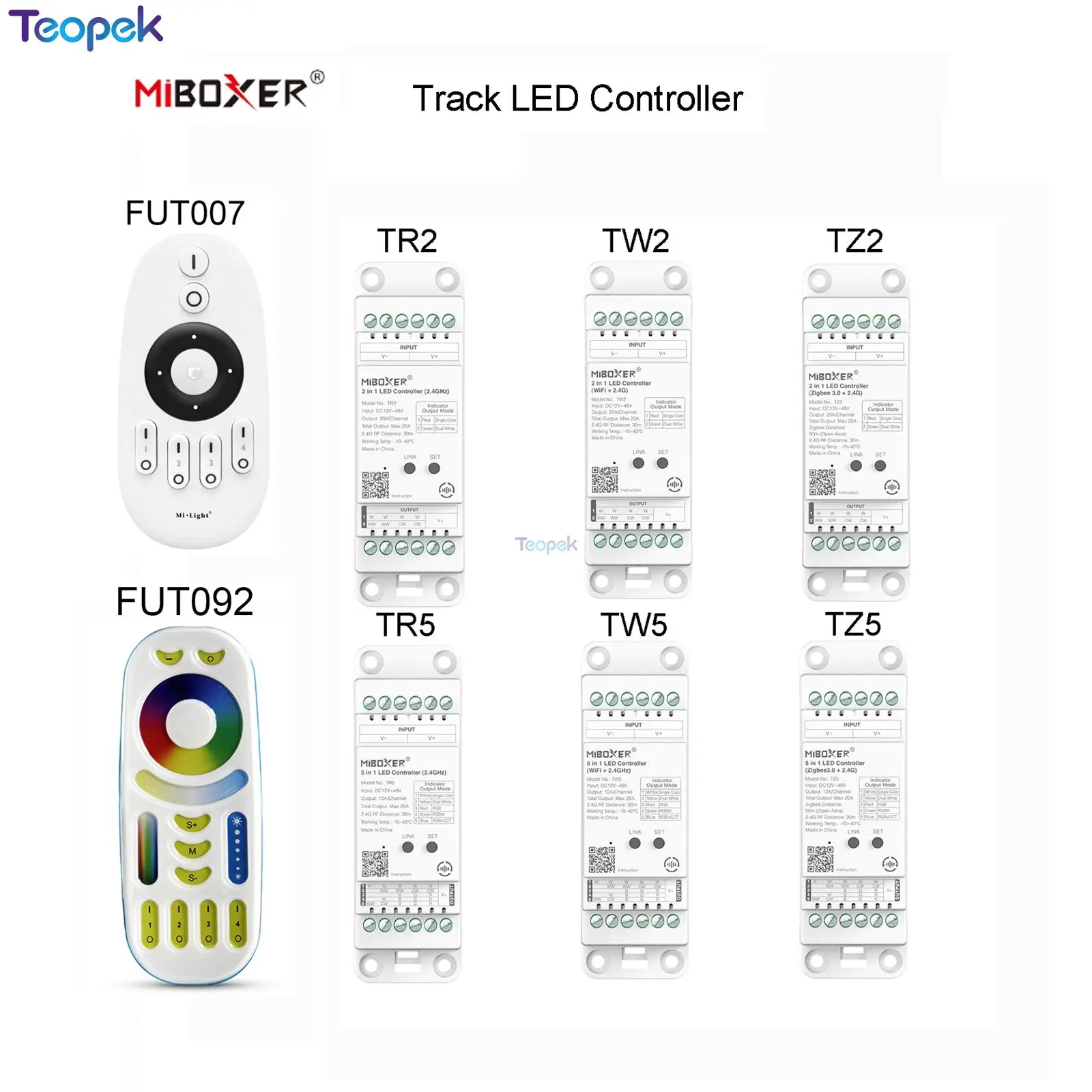 controlador-led-miboxer-para-trilho-din-2-em-1-tr2-tw2-tz2-24g-rf-wifi-zigbee-5-em-1-tr5-tw5-tz5-para-dim-cct-rgb-rgbw-rgbcct