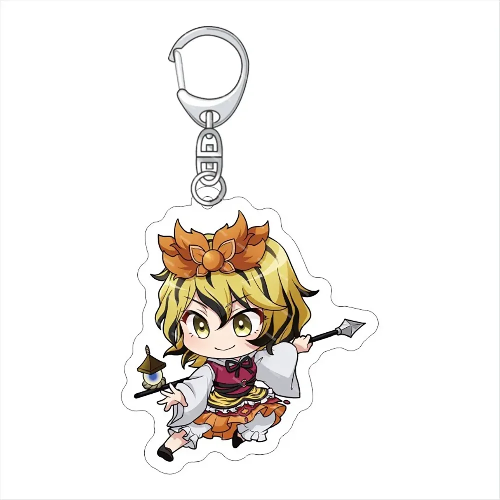 Porte-clés en acrylique, projet TouHou personnalisé, périphériques d'anime, Version Q, dessins animés mignons, sac à dos créatif, pendentif, bijoux cadeau pour fille, bricolage
