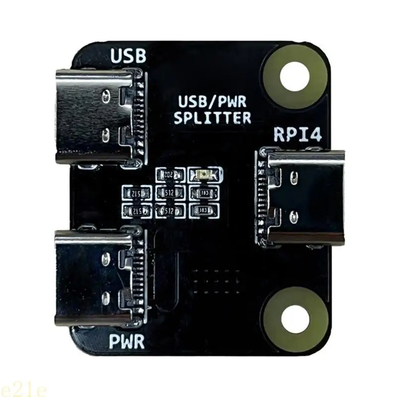 

E21E USB/Power Splitter for RPi BliKVM and PiKVM "KVM over IP" TypeC Power Distributor Accessories