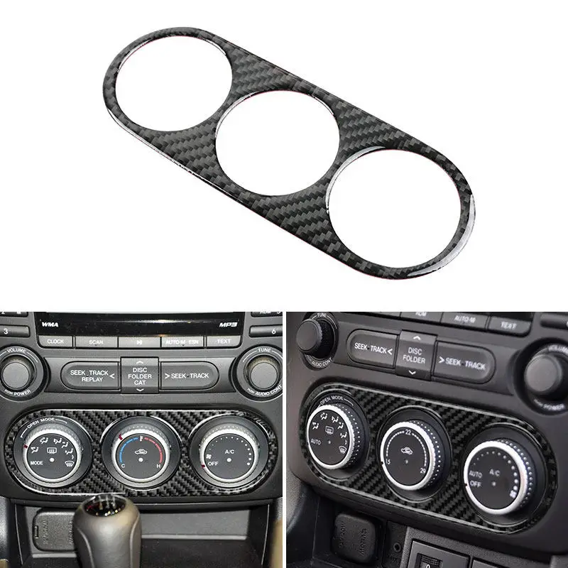 For Mazda MX5 MX-5 Miata NC23 2009-2015 Car Interior Center Console Air Conditioning Panel Trim Button Frame Cover Accessories