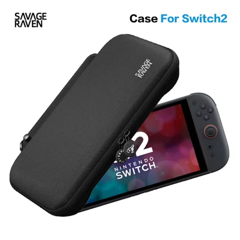 

New Savage Raven by Skull & Co. EDC Carrying Case for 2025 Switch 2 ortable Hard Shell Storage Bag for NSW 2 Game Console