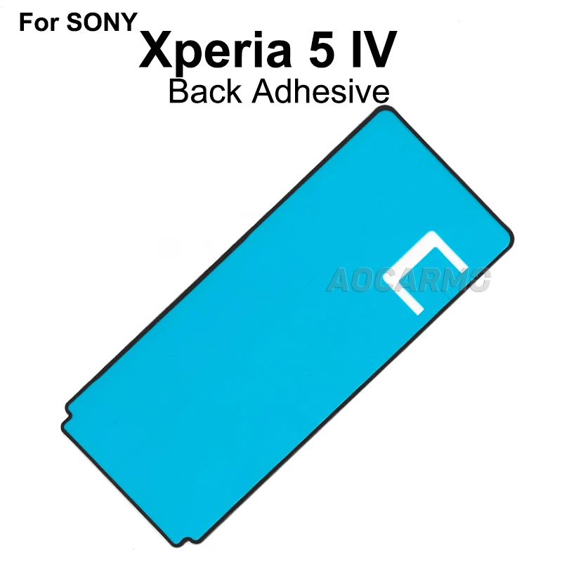 Aocarmo For SONY Xperia 5 IV X5iV XQ-CQ72 CQ62 CQ54 SO-54C Front LCD Rear Back Cover Adhesive Sticker Repair Part