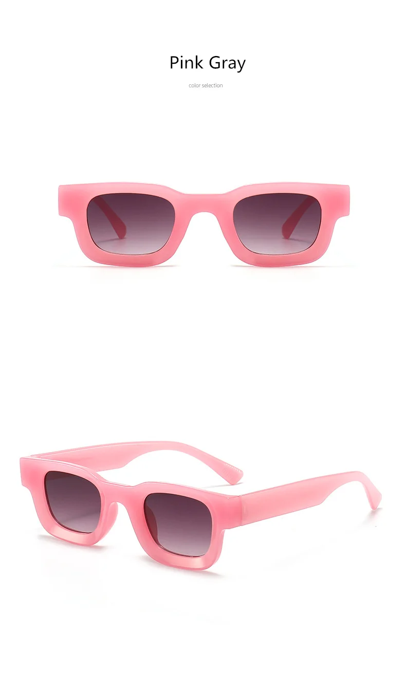 Kleine Rahmen Sonnenbrille Männer Frauen Vintage Quadrat Sonnenbrille Marke Designer Konkaven Spiegel Schwarz Brillen Shades UV400 – Detail 12