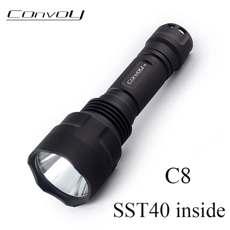 

Convoy C8 with SST40 Linterna Led Flashligh High Powerful Fishing Lamp 18650 Tactical Latarka Camping Work Light