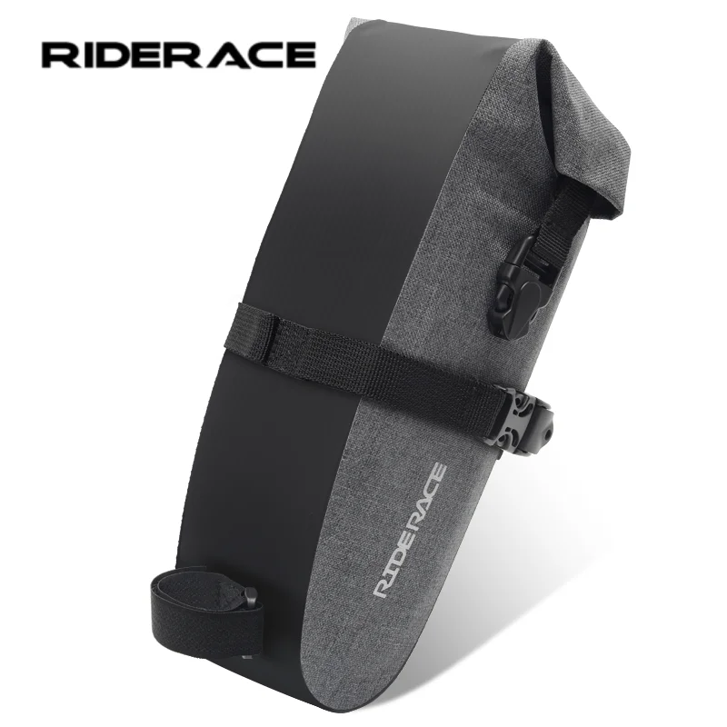 RIDERACE Fahrrad-Satteltasche, wasserdicht, 1,5L PVC, MTB Mountainbike Rennrad Sitz-Hecktasche, faltbare Werkzeugtasche