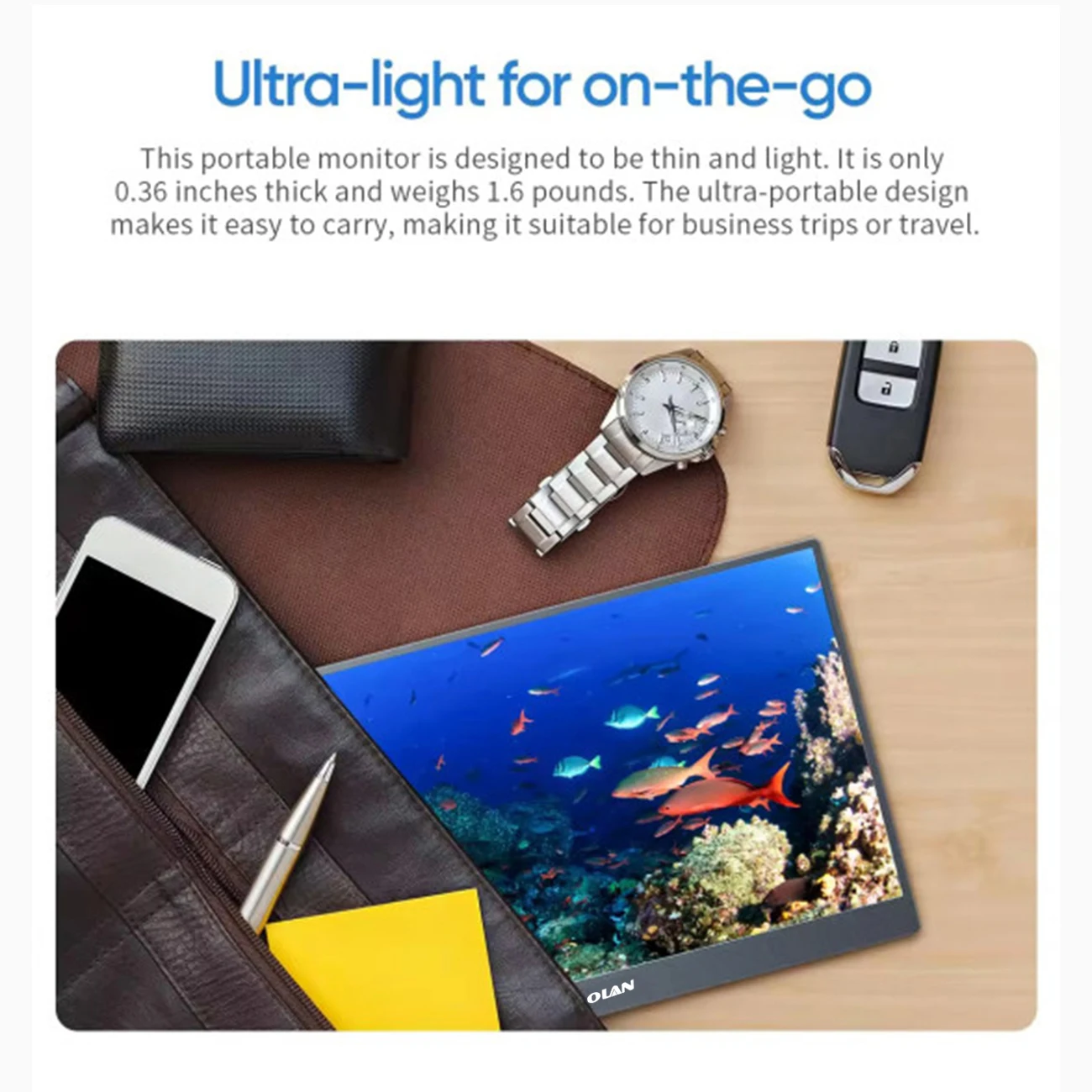 SIBOLAN 15.6" Portable FHD Monitor 4