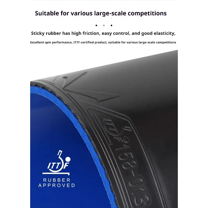 

LOKI RXTON IX Ping Pong Rubber Sheet Sticky Pips-in Table Tennis Racket Rubber with High-density Blue Songe Arc Fast Attack