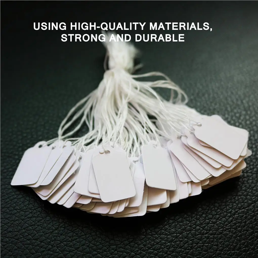 500 قطعة/الوحدة تسمية سعر المجوهرات مع سلسلة القطن شارة سعر السلع متجر بطاقة السعر DIY بها بنفسك الذهب الفضة فارغة بطاقة عرض السعر