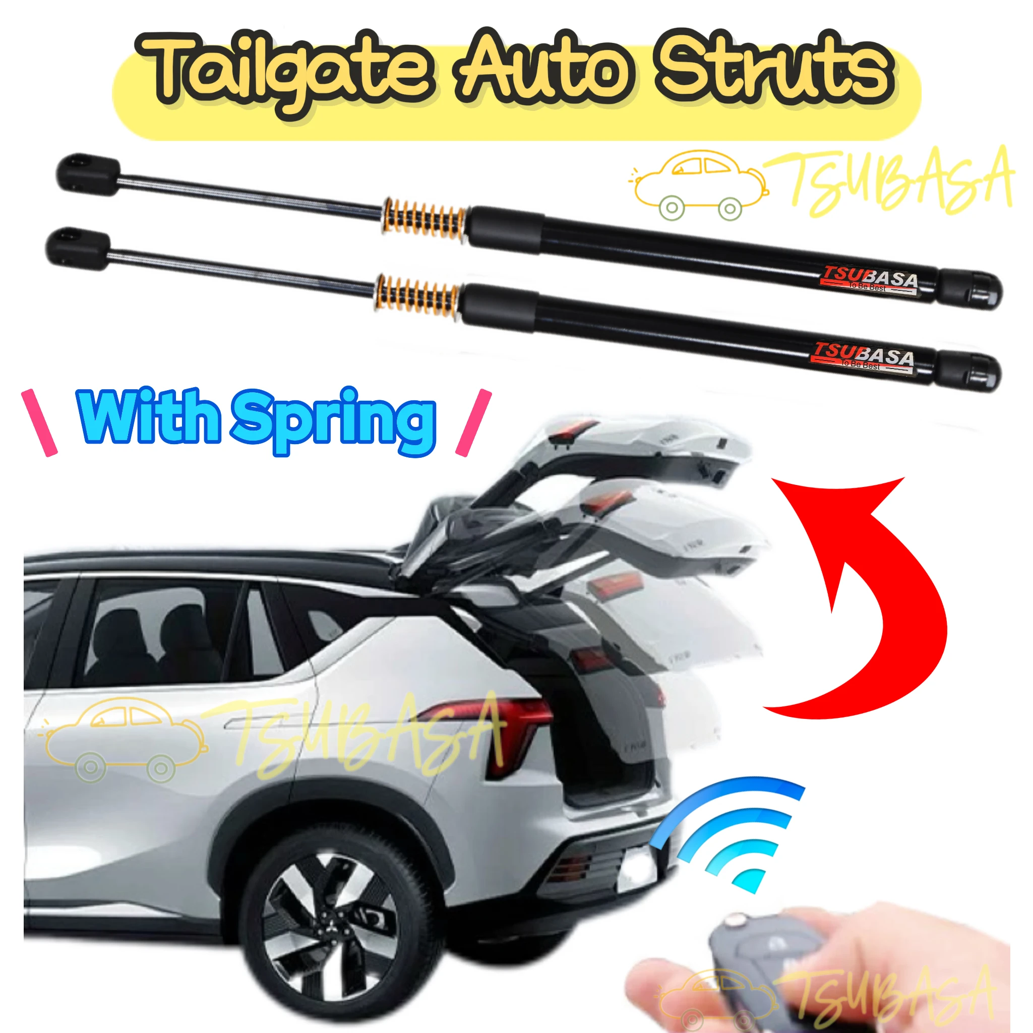 

Auto Struts With Springs For Lexus UX (ZA10) SUV 2019-Present UX200 UX250 UX260 UX300 Tailgate Trunk Lift Supports Shock Damper